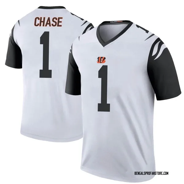 Youth Ja'Marr Chase Cincinnati Bengals Legend White Color Rush Jersey