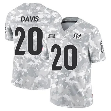 Youth Tacario Davis Cincinnati Bengals Limited Arctic Camo 2024 Salute to Service Jersey